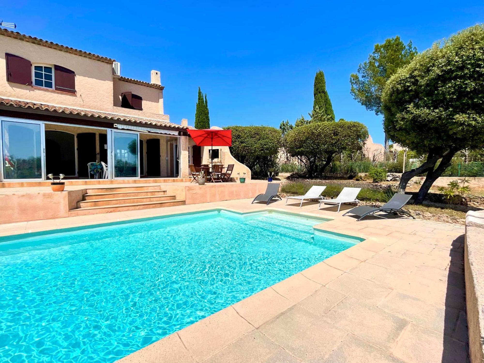 Charming French Riviera Villa // Pool, Seaview, Ac, 9Pax // Saint-Raphaël Exterior foto